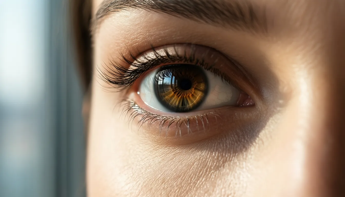 close-up of a human eye