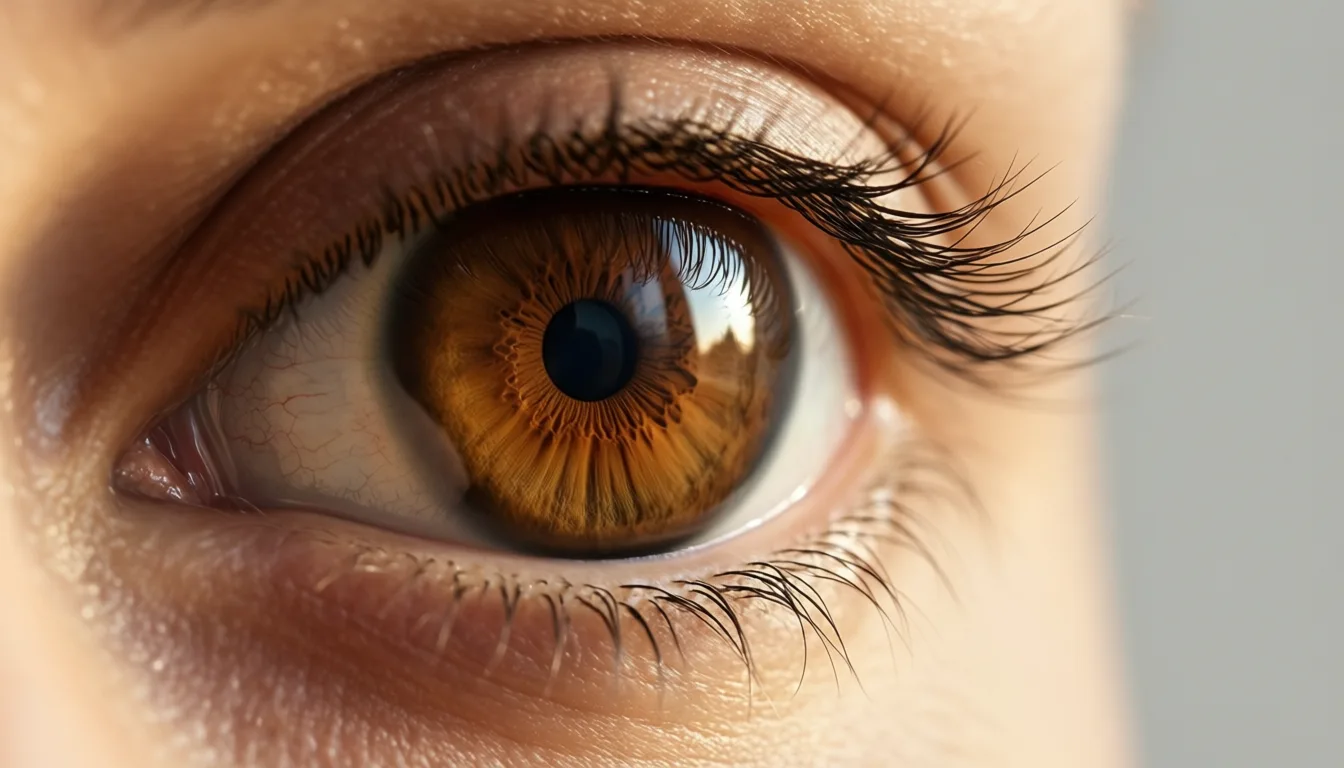 close-up of a human eye and iris