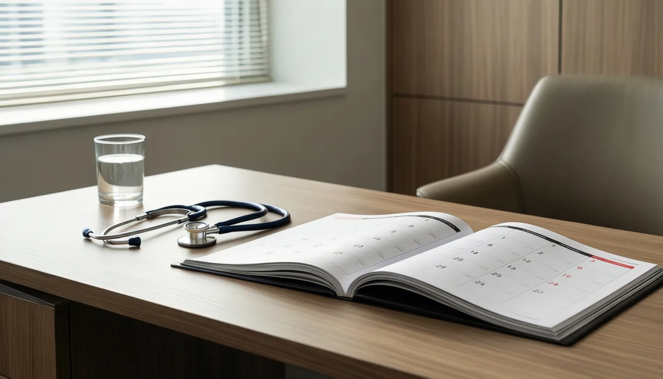 A quiet general practice consultation room