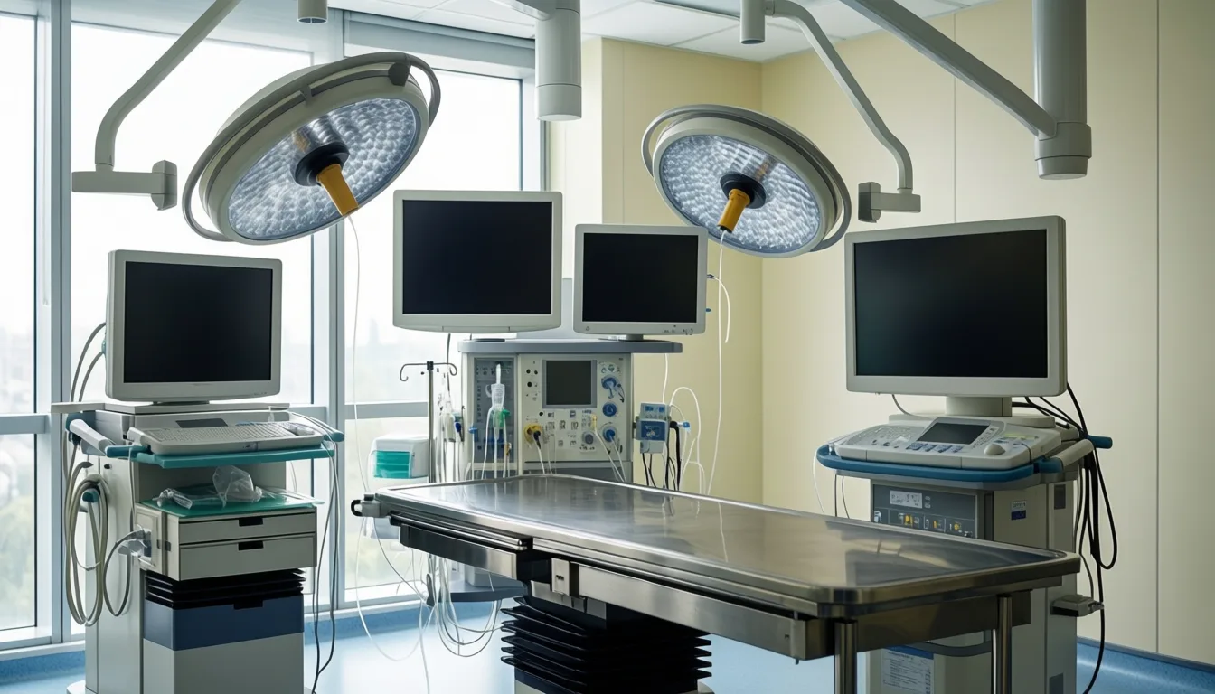 empty cardiac catheterization lab
