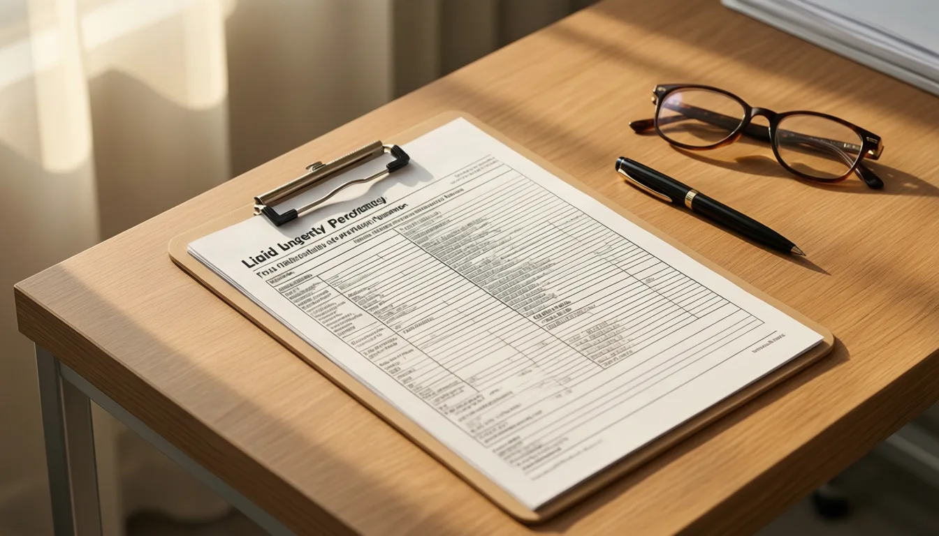 Lipid panel printout on a clinician's desk